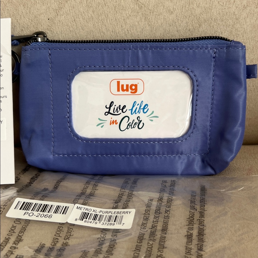 NWT Lug Metro XL ID Pouch in Purple Berry 💜 - Picture 3 of 4